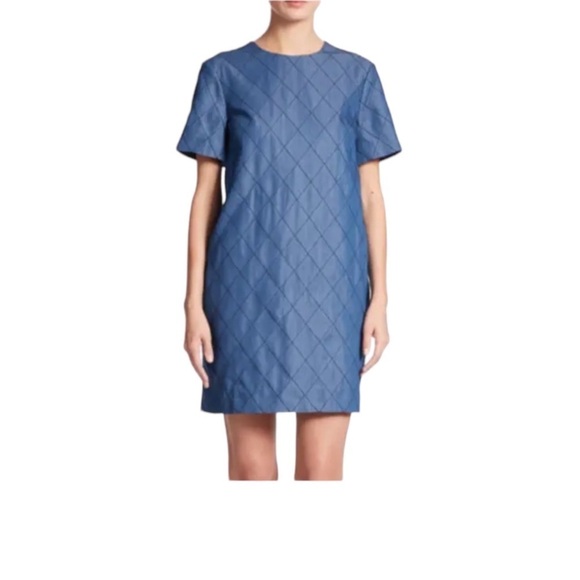 kate spade Dresses & Skirts - KATE SPADE New York Blue Quilted Chambray Shift Dress Size 00